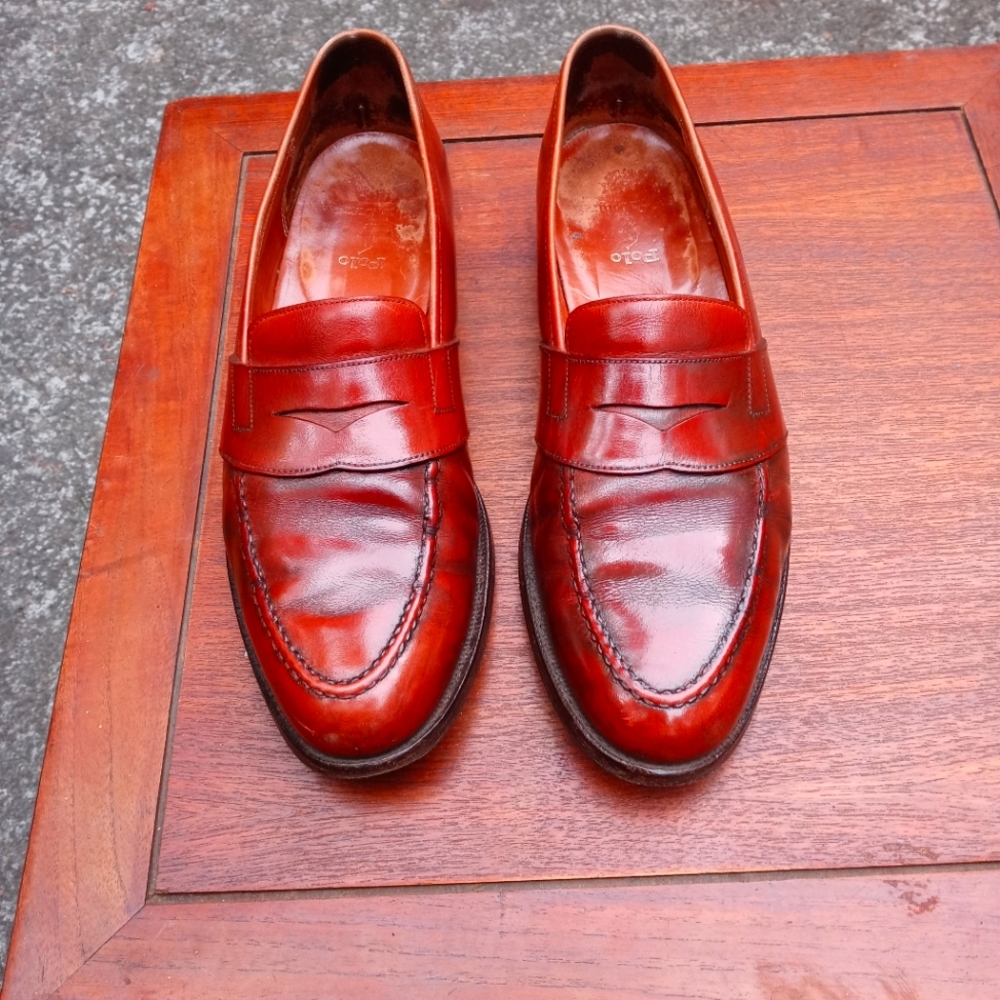 Pair of polo dress shoes